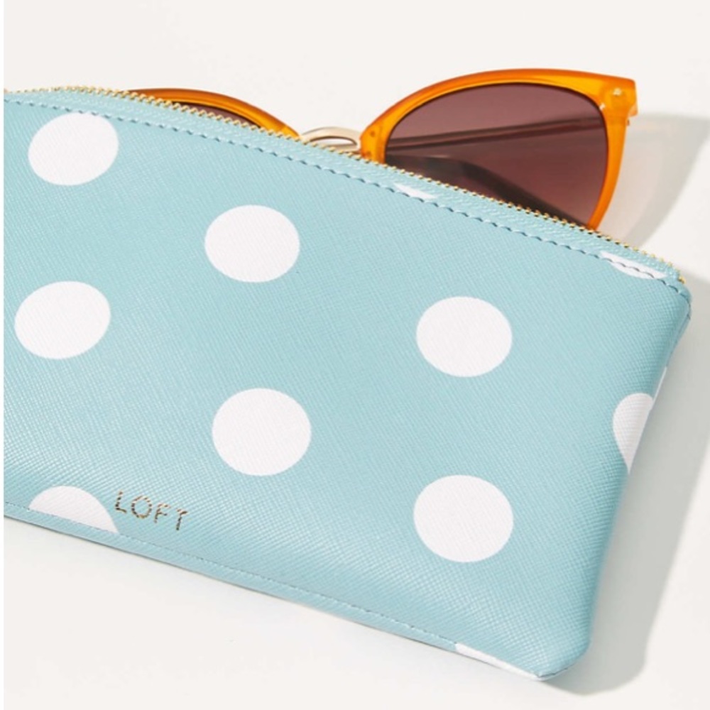 Loft Polka Dot Sunglasses Case